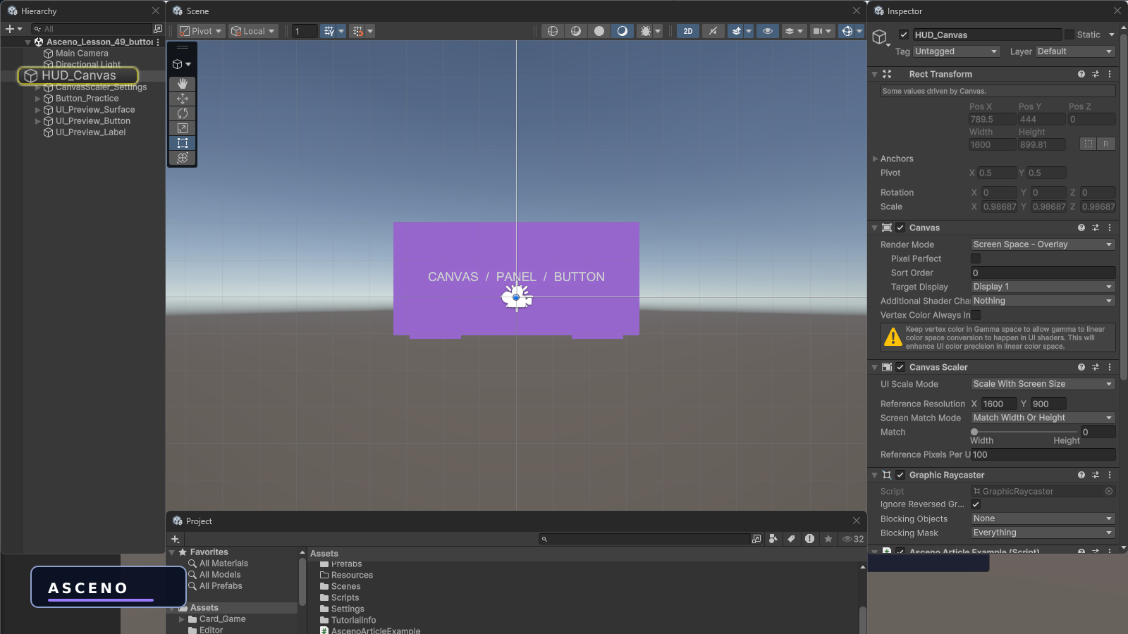 Button trong Unity: xử lý OnClick bằng Inspector và C# — native Unity practice