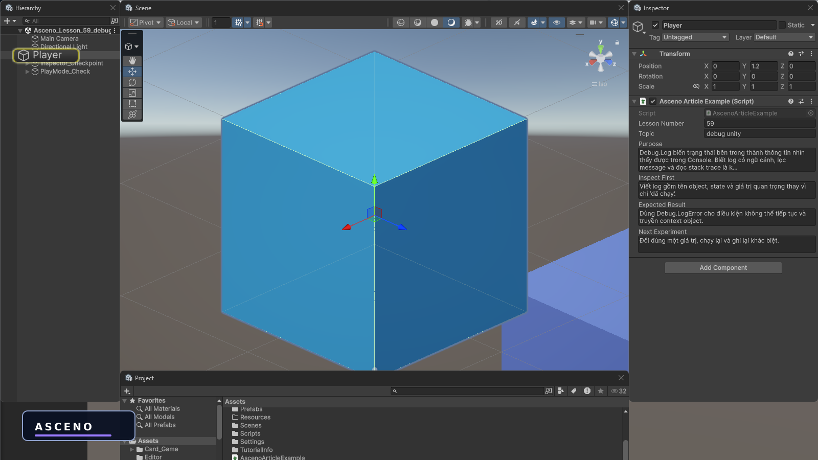 Debug.Log và Console: cách debug game Unity cho người mới — native Unity practice