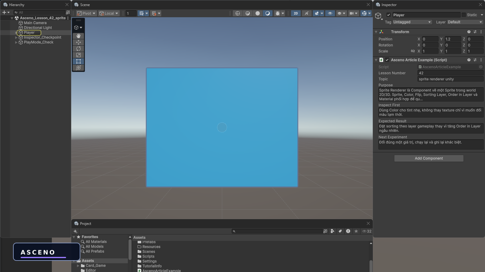 Sprite Renderer trong Unity hoạt động thế nào? — native Unity practice
